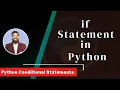 If Statement in Python Python Conditional Statements Python Tutorials for Beginners Hindi