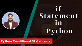 If Statement in Python Python Conditional Statements Python Tutorials for Beginners Hindi