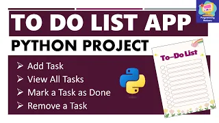 To Do List App in Python Python Project for Beginners
