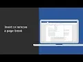 Insert or remove a page break in Microsoft Word