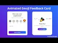 Animated Emoji Feedback Card Using HTML CSS JavaScript