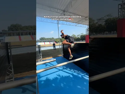 Atlit pentathlon latihan halang rintang๐ฎ๐ฉ๐ช๐ฝ #sports #shorts #obstacles #pentathlonindonesia