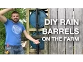 DIY Rain Barrel Build - Vertical 4 Stack 55-Gallon Drum Rainwater Harvesting System
