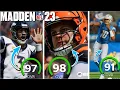 FULL MADDEN 23 RATINGS REAVLED QB TEAM RATINGS THIS IS CRAZY
