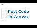 How to Post Code in Canvas Discussion