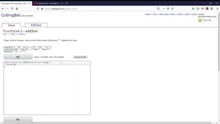 Functional-1 addStar JavaTutorial codingbat com