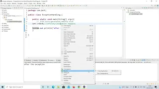 Exception in Java Eclipse IDE