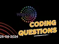 Wipro coding questions 2024 Solved using Python Explained in Telugu