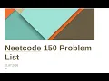 Neetcode 150 Problem List