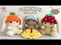 Crochet a Bunny Rabbit with FOUR removable Hats Tutorial Part 2 - Easter Bunny Amigurumi
