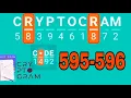 CRYPTOGRAM Word Logic Puzzles level 595 596