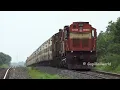 Powerful DOUBLE DIESEL Trains and Single ELECTRIC Trains at Full SPEED | Musical Track SOUNDs | I R