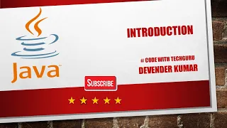 JAVA INTRODUCTION FOR BEGINNER STEP BY STEP