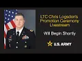 Promotion Ceremony of Chris Logsdon to U S Army Colonel