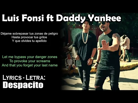 Download MP3 Luis Fonsi   Despacito ft  Daddy Yankee (Lyrics Spanish-English) (Español-Inglés)