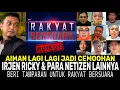 Lagu AIMAN RAKYAT BERSUARA TAK HENTI MENDAPAT KECAMAN DAN CEMOOH DARI NETIZEN BAHKAN IRJEN RICKY
