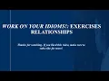 Work on your Idioms Exercises Relationships