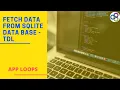 Read Data From SQLite with TDL SQL Tally Developers TDL SQL Integration Data Base SQLite