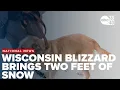 Blizzard in Green Bay WI brings two feet of snow