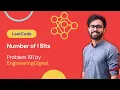 Number of 1 Bits Live Coding with Explanation Leetcode - 191