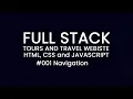 Full-stack Tours and travel website HTML Navigation