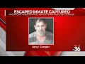 Escaped inmate captured