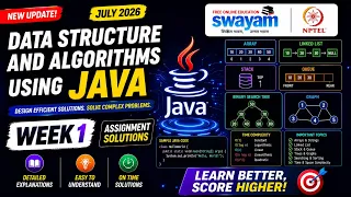 Data Structure and Algorithms using Java Week 1 Assignment Answers 2026 NPTEL July 2026 100