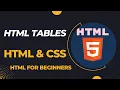 HTML tables table tag HTML5 tables tutorial semantic HTML5 tables HTML5 semantics HTML