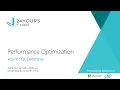 Performance Optimization with Azure SQL Database Taiob Ali 20 Years of PASS