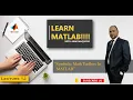 Symbolic math toolbox in MATLAB Lecture 12