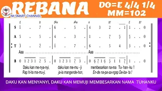  rebana daku kan memuji versi indonsia u0026 batak partitur lagu do e 4 4 1 4 mm 102