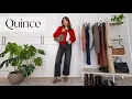 Lagu This is your year to try Quince!! Quince Try On Haul \u0026 Review, My favorite petite denim, and bags!