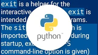 Difference between exit and sys exit in Python