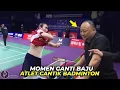 Lagu Bikin Salfok..!! Atlet Cantik Badminton yg Doyan Ganti Baju Di Lapangan