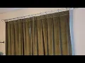 Drapenova Luxury Velvet Pinch Pleat Blackout Curtains - 96 Inch Long Moss Green Vintage Drapes
