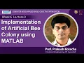 Lec 19 Implementation of Artificial Bee Colony using MATLAB