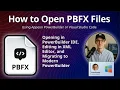 How to Open PBFX Files PowerBuilder Project