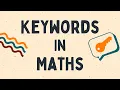 Maths Keywords