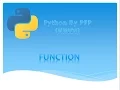 Python for beginners Hindi - Tutorial 8 Function