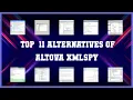 Altova XMLSpy Top 11 Alternatives of Altova XMLSpy