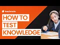 How to Create a Quick Knowledge Check Worksheet