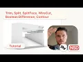 Rhino 3D Cutting Tools Explained How to use Trim Split SplitFace Wirecut BooleanDifference etc