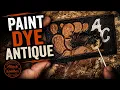 Dying Painting and Antiquing a Leather Patch