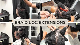 Braid Loc Extensions FAMILOCS Hair How To Micro Loc Extensions