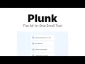 Getting started with Plunk