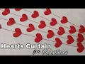 DIY Wall Decoration Heart Curtain For Valentine s Day DIY Craft Ideas