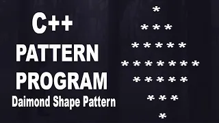 Print Diamond shape Pattern In C Diamond Star pattern in C