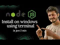 The EASIEST Way to Install NodeJS on Windows Using CMD