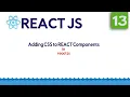 Using External CSS into React CSS in React Components Part 13 React Step by Step in 2020