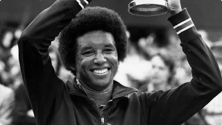 Arthur Ashe speaking at UCLA 1981